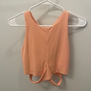 Athleta Peach Crop Tank Top